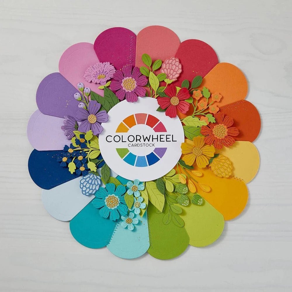 Spellbinders The Full 48 Colorwheel Cardstock 8.5"x11" - 48 Sheets - Honey Bee Stamps