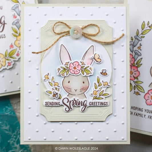 Storybook Spring - Set of 4 - 6"x6" Coordinating Stencils - Honey Bee Stamps