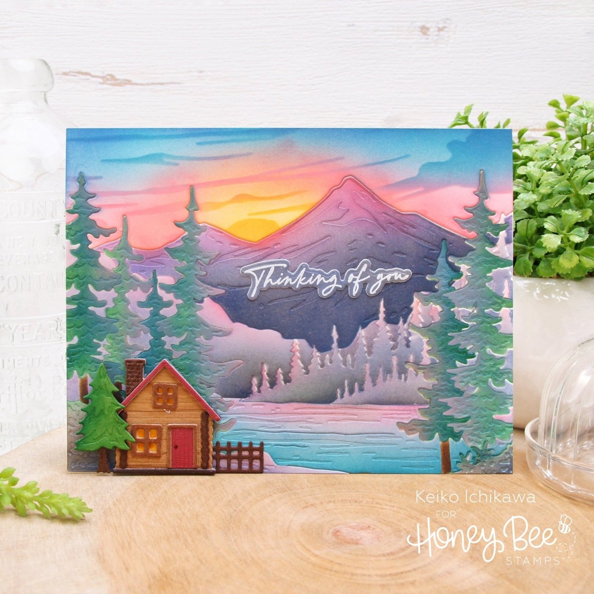 Summer Cabins - Honey Cuts - Stand - Alone Dies - Honey Bee Stamps