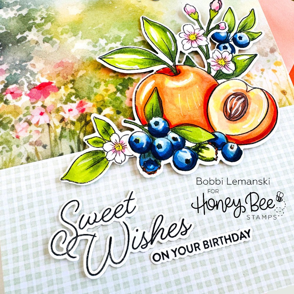Summer Picnic Paper Pad 6x8.5 - 24 Double-Sided Sheets - Honey Bee Stamps