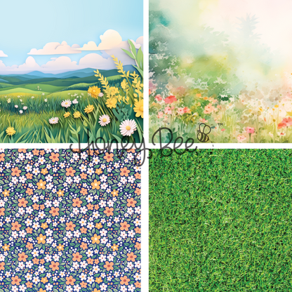 Summer Picnic Paper Pad 6x8.5 - 24 Double-Sided Sheets - Honey Bee Stamps