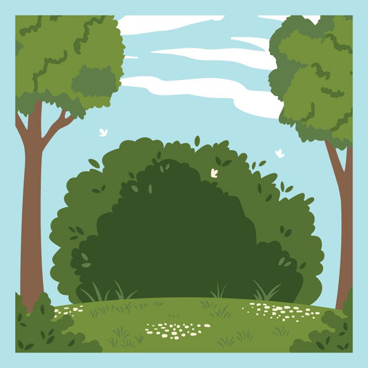 Summer Scene Builder - 6"x6" Stencil Set of 6 Layering Background Stencils - Honey Bee Stamps