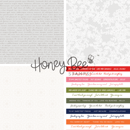Summer Stems - 5.5"x8.5" - 24 Double-Sided Sheets - Includes Paper Organizer! - Honey Bee Stamps