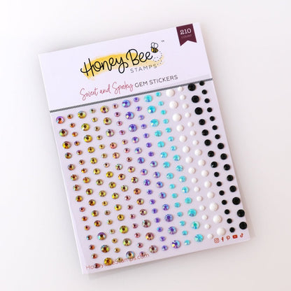 Sweet & Spooky Gems Stickers - 210 Count - Honey Bee Stamps