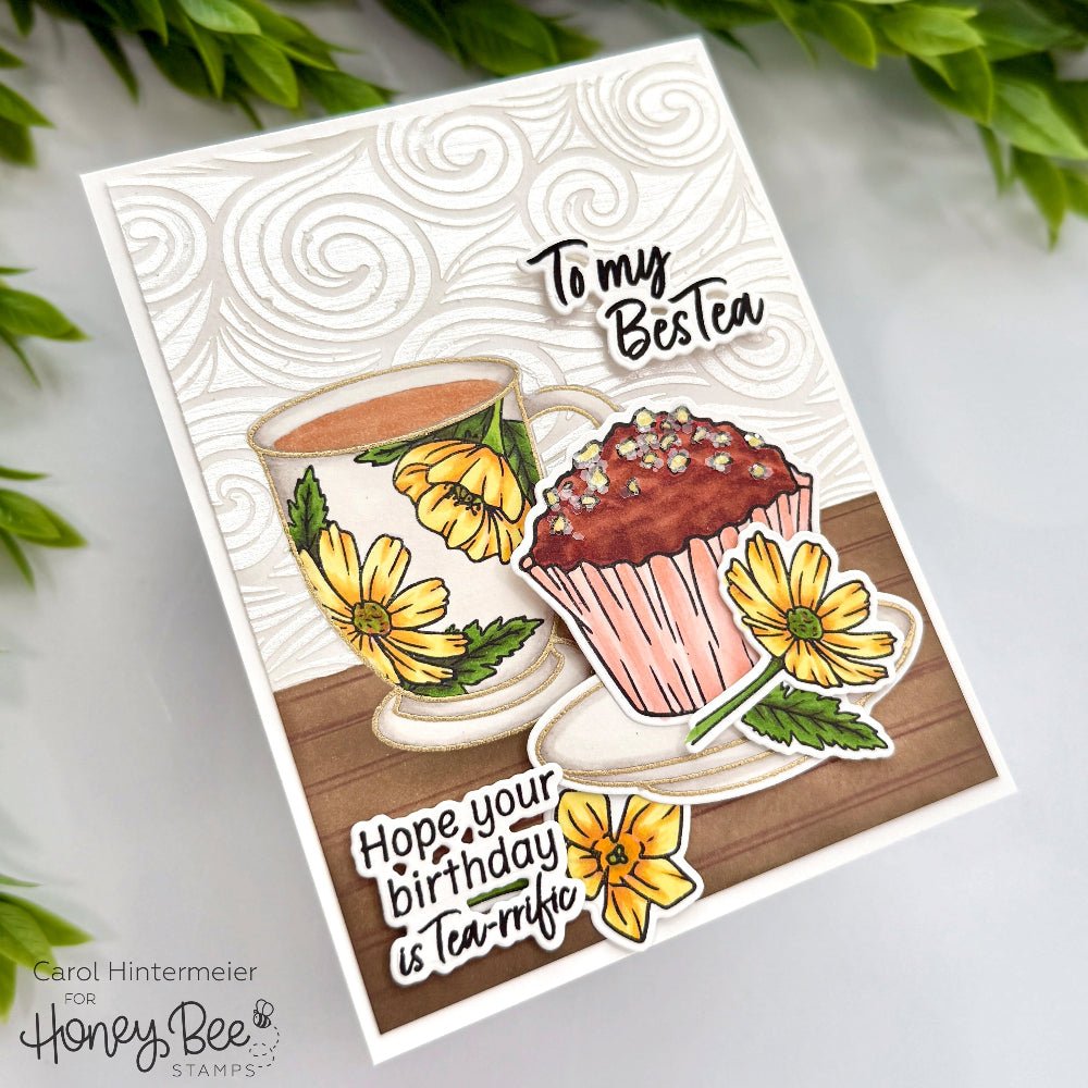 Swirl & Flourish - 6"x6" Background Stencil - Honey Bee Stamps