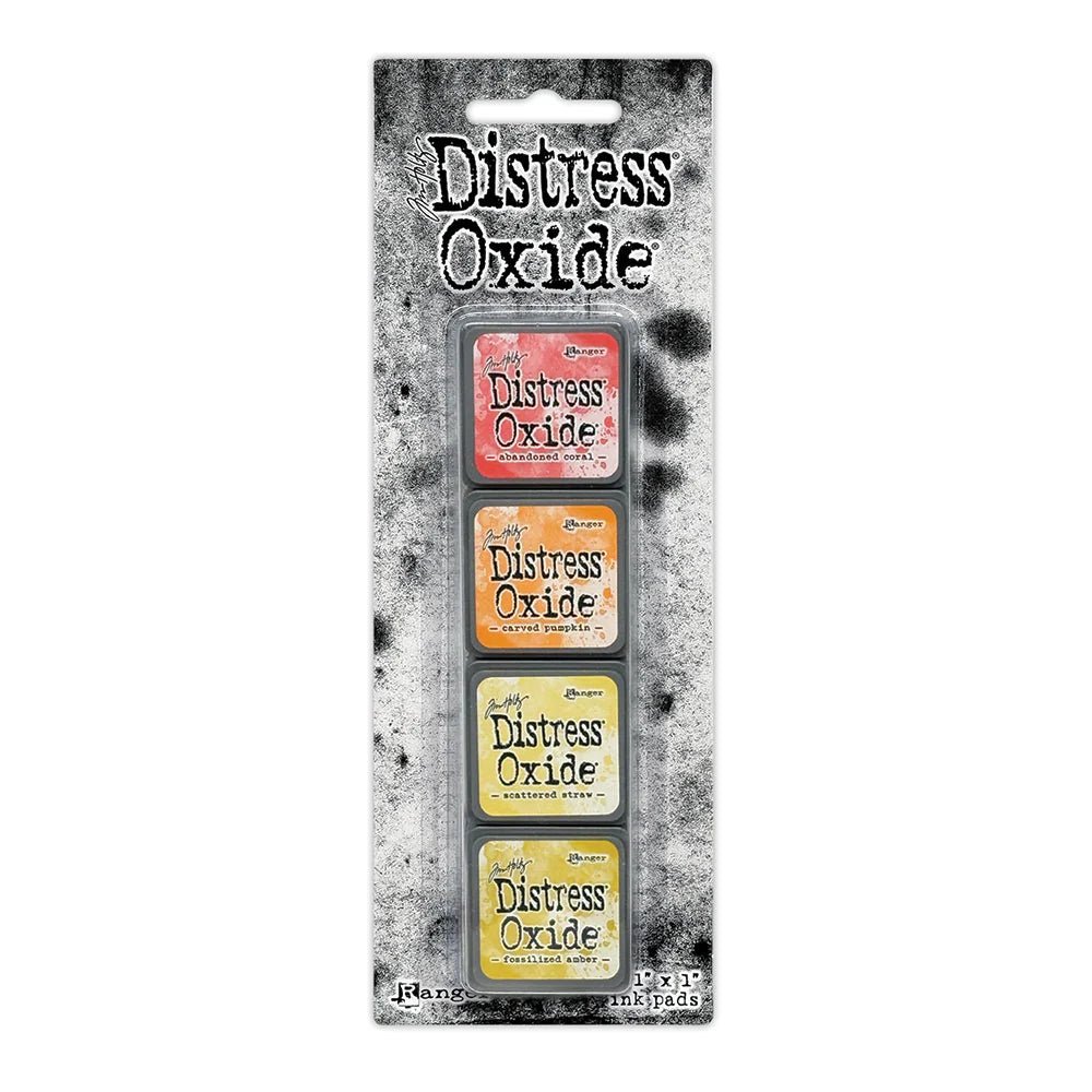 Tim Holtz Distress Oxide Mini Ink Pads Set of 4 - Kit 14 - Honey Bee Stamps