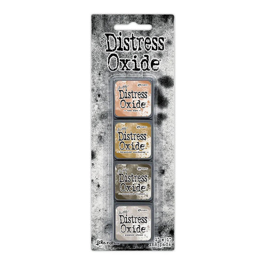 Tim Holtz Distress Oxide Mini Ink Pads Set of 4 - Kit 18 - Honey Bee Stamps