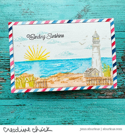 Time To Go Postcard - Honey Cuts - Stand - Alone Dies - Honey Bee Stamps