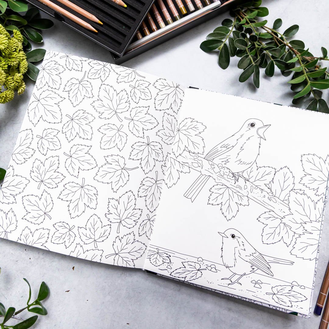 Vibrant Wilds - Adult Floral Coloring Book by Sarah Renae Clark - Honey Bee Stamps