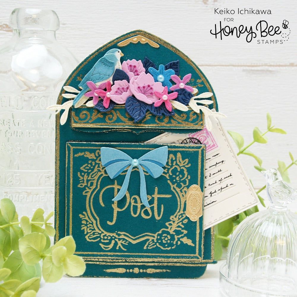 Vintage Mailbox A2 Card Base - Honey Cuts - Stand - Alone Dies - Honey Bee Stamps