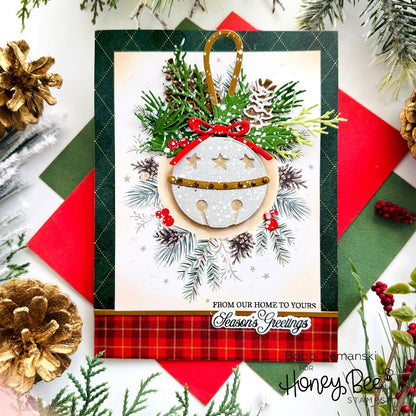 Warm Holiday Wishes - Honey Cuts - Coordinating Dies - Honey Bee Stamps
