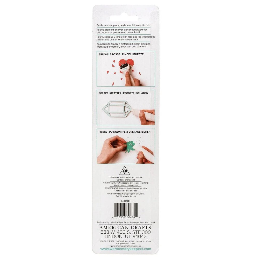 We R Memory Keepers 3 - in - 1 Weeding and Piercing Die Cutting Tool - Honey Bee Stamps
