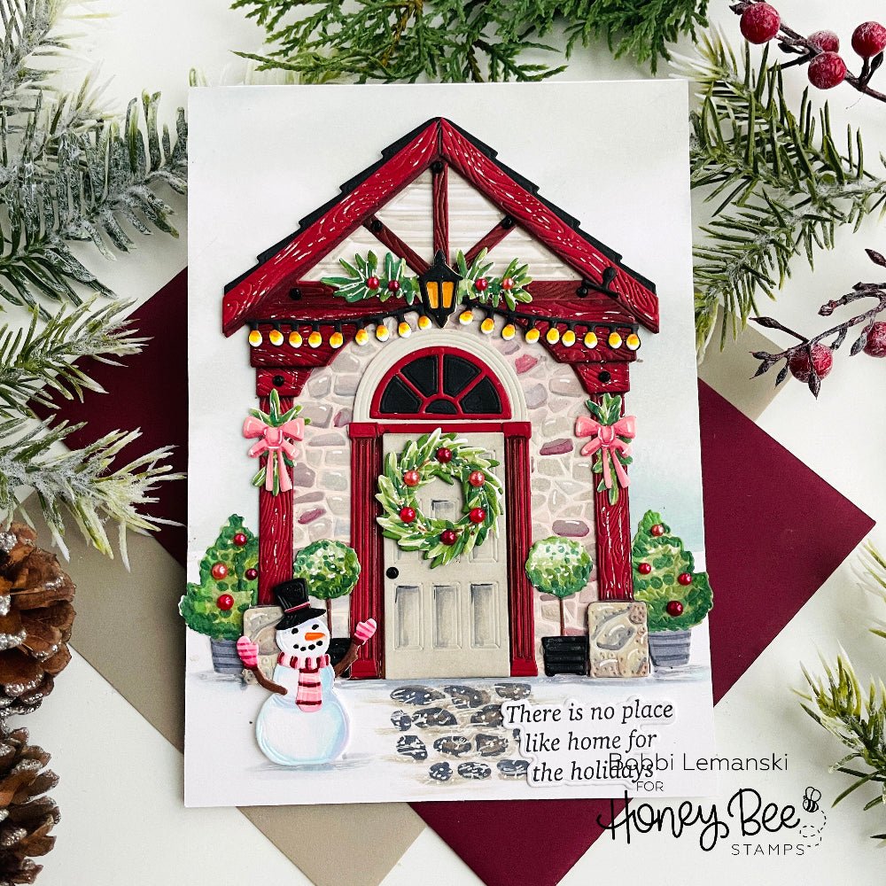 Welcome Home - 4x4 Photopolymer Stamp Set - Honey Bee Stamps