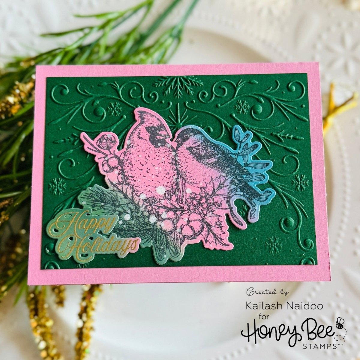 Winter Song - Honey Cuts - Coordinating Dies - Honey Bee Stamps