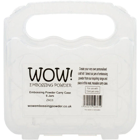 WOW! 6 Pack Storage Case Holds 6 Jars Of Embossing Powder - Honey Bee Stamps
