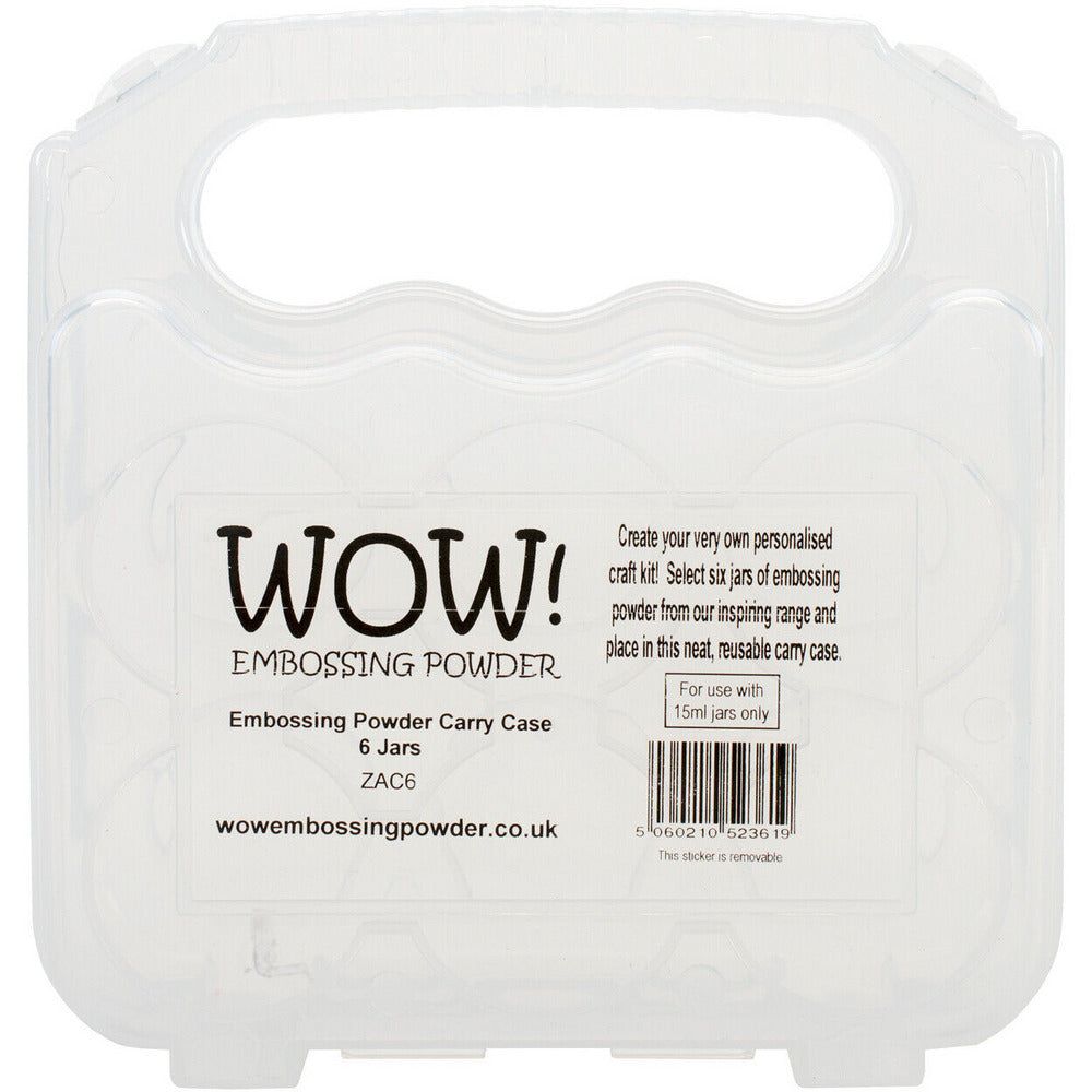 WOW! 6 Pack Storage Case Holds 6 Jars Of Embossing Powder - Honey Bee Stamps