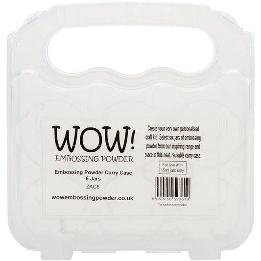 WOW! 6 Pack Storage Case Holds 6 Jars Of Embossing Powder - Honey Bee Stamps