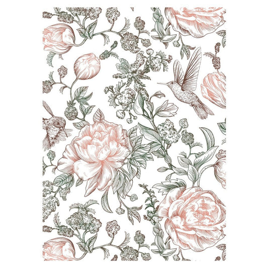 Zelia's English Garden - 5x7 Rubber Cling Stamp Set - Honey Bee Stamps