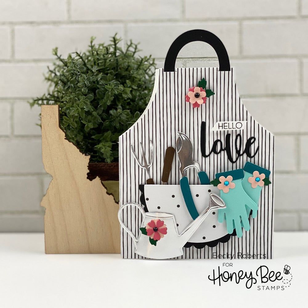 Apron A2 Card - Honey Cuts - Stand - Alone Dies - Honey Bee Stamps