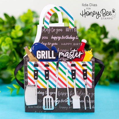 Apron: BBQ Add - On - Honey Cuts - Stand - Alone Dies - Honey Bee Stamps