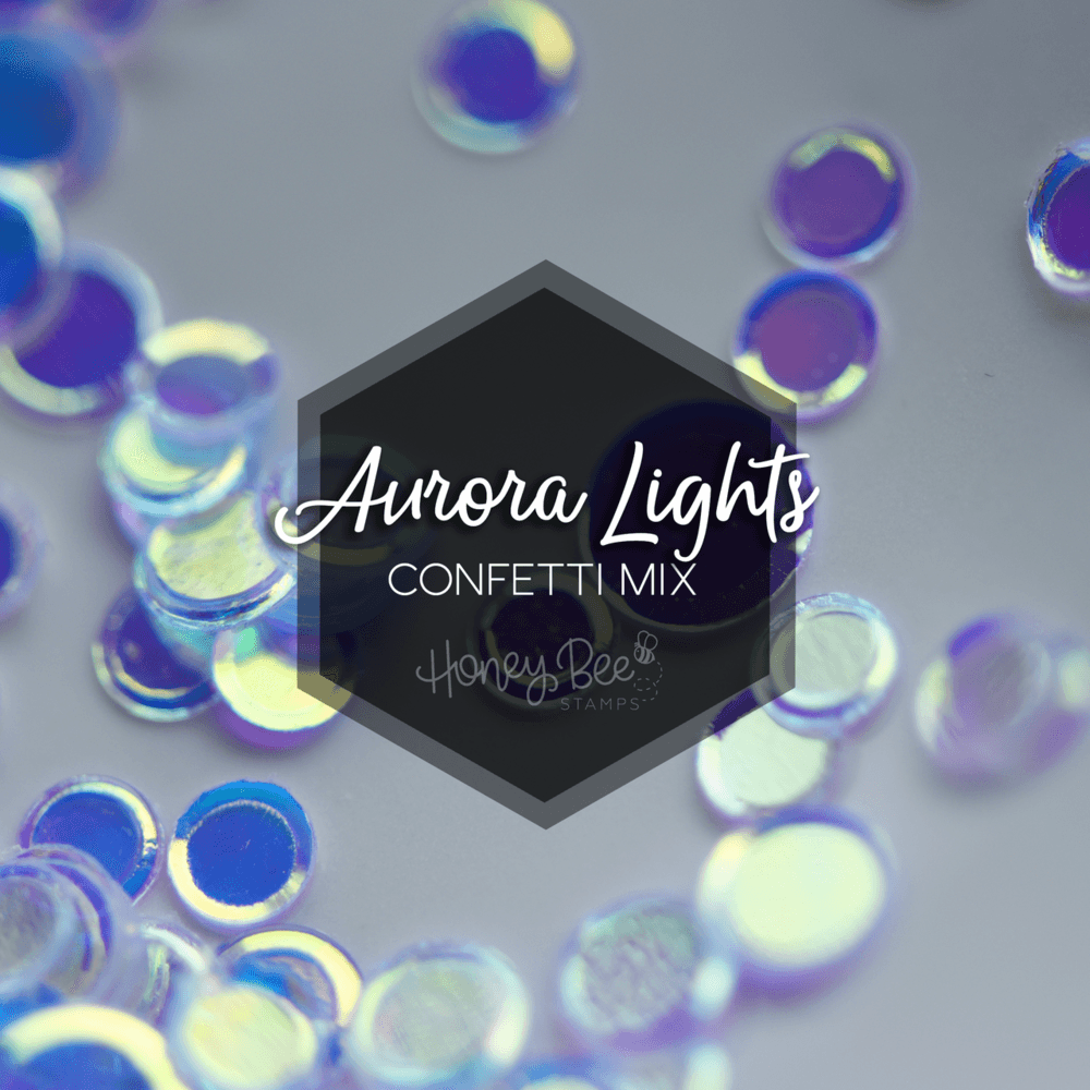 Aurora Lights - Clear Iridescent Confetti Mix - Honey Bee Stamps