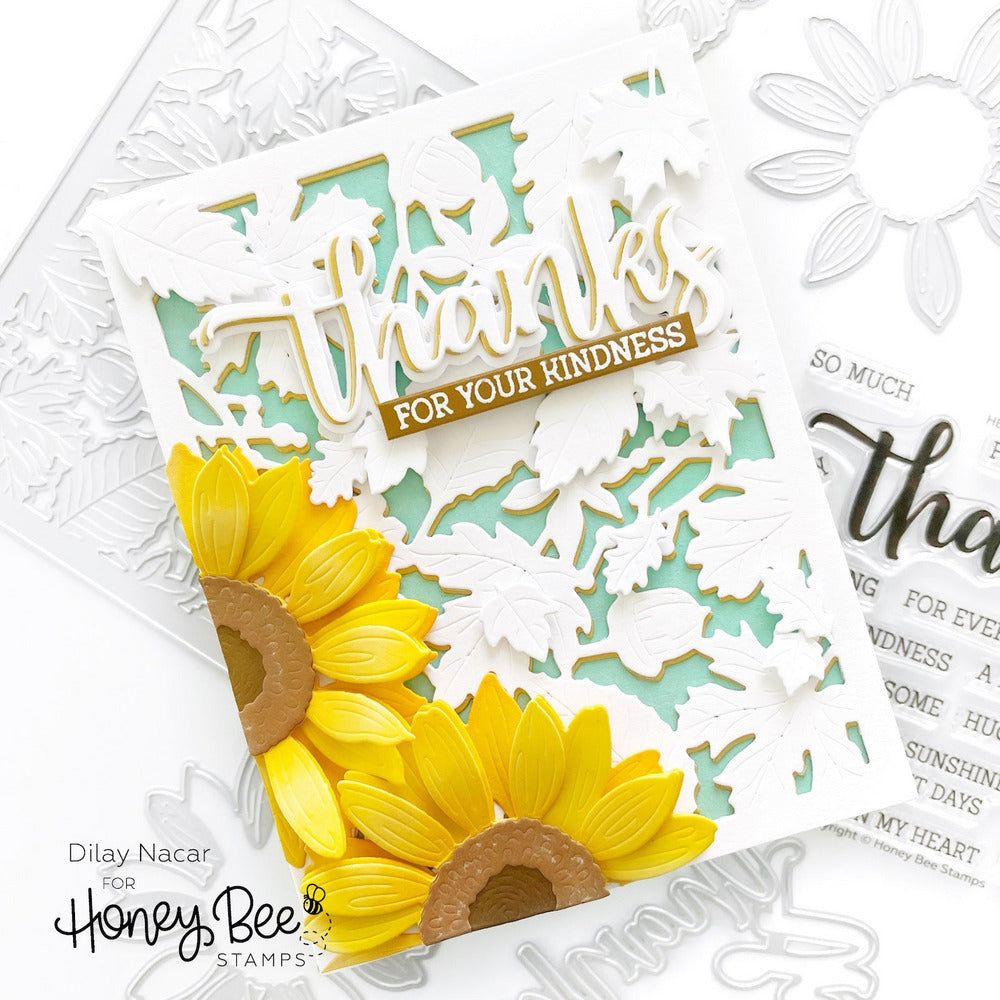 Autumn Splendor Cover Plate - Honey Cuts - Stand - Alone Dies - Honey Bee Stamps