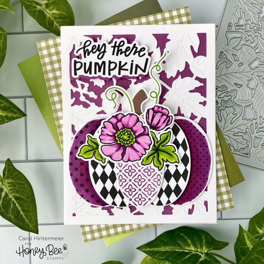 Autumn Splendor Cover Plate - Honey Cuts - Stand - Alone Dies - Honey Bee Stamps