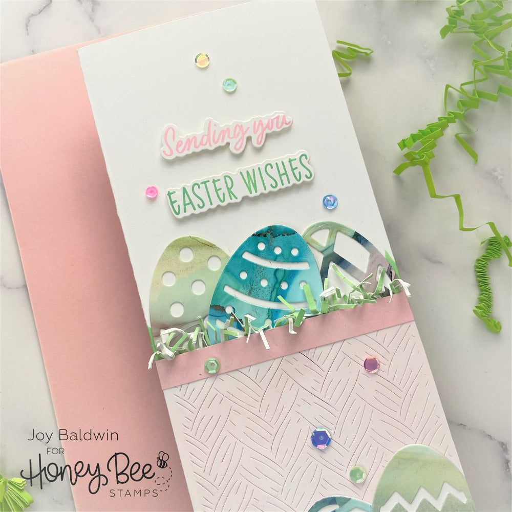 Basketweave Slimline Cover Plate - Honey Cuts - Stand - Alone Dies - Retiring! - Honey Bee Stamps
