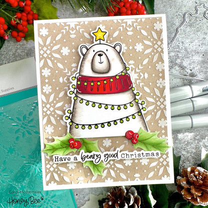 Bear Hugs - 4x5 Photopolymer Stamp Set - Honey Bee Stamps