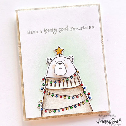 Bear Hugs - 4x5 Photopolymer Stamp Set - Honey Bee Stamps