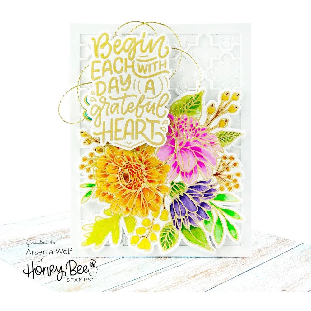 Beautiful Blooms - Honey Cuts - Coordinating Dies - Honey Bee Stamps