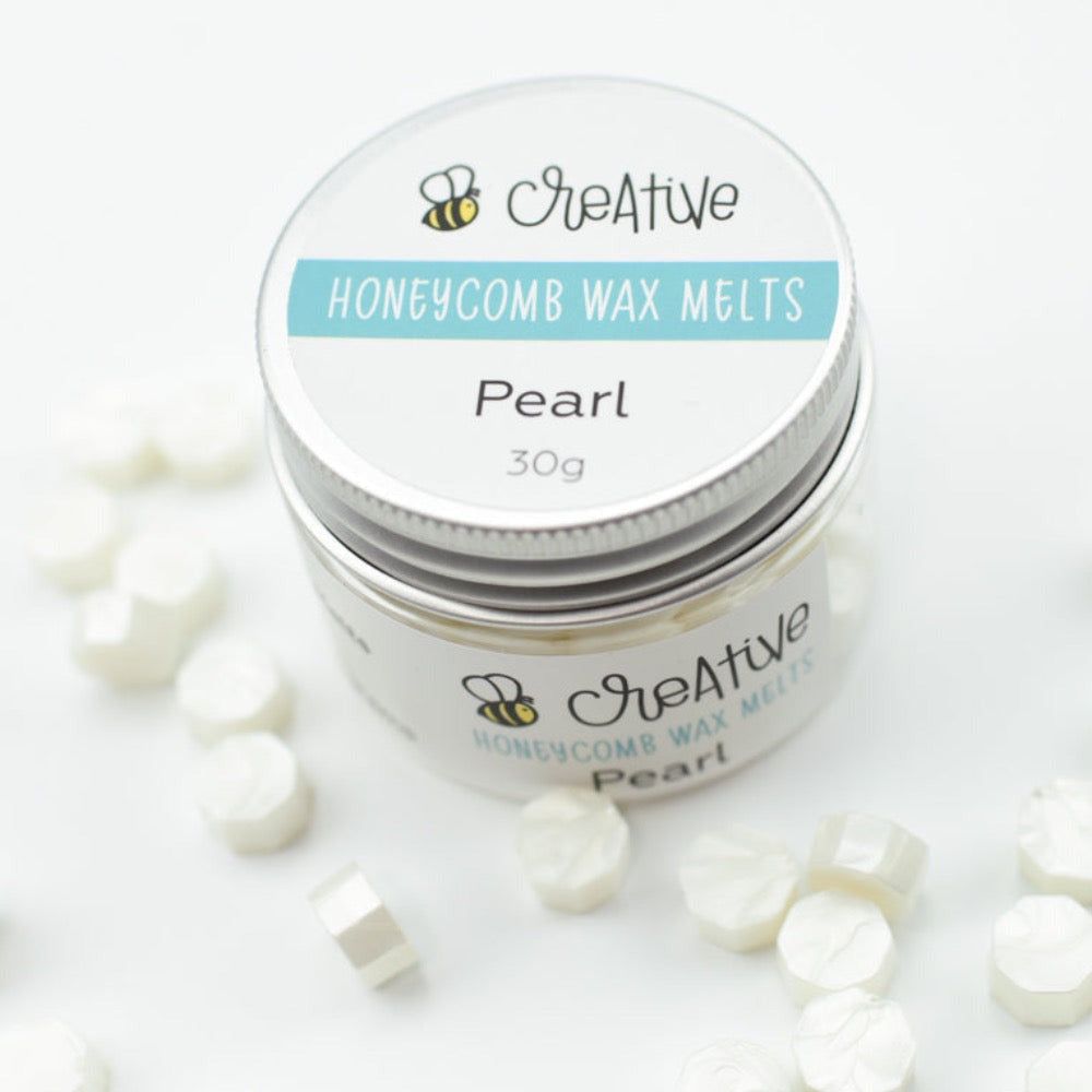 Bee Creative Honeycomb Wax Melts - Pearl - Honey Bee Stamps