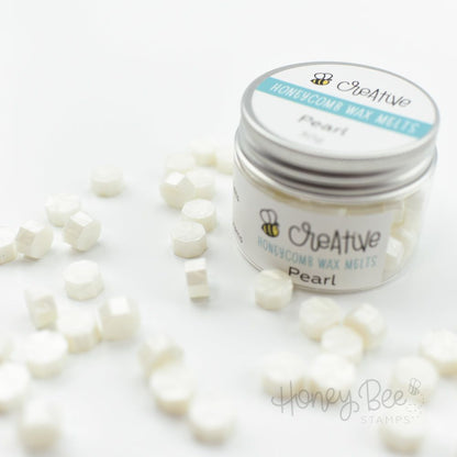 Bee Creative Honeycomb Wax Melts - Pearl - Honey Bee Stamps