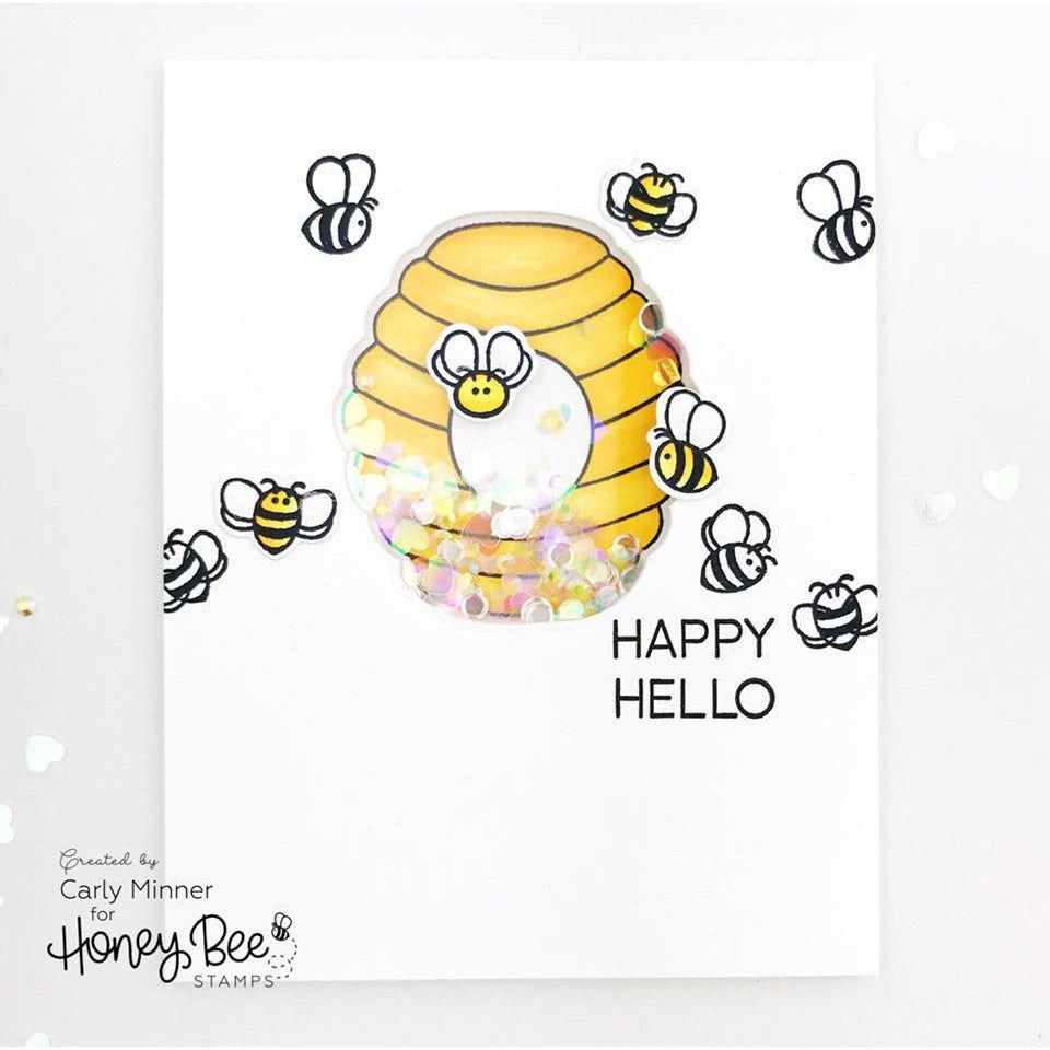 Bee Hive - 3x4 Photopolymer Stamp Set - Honey Bee Stamps
