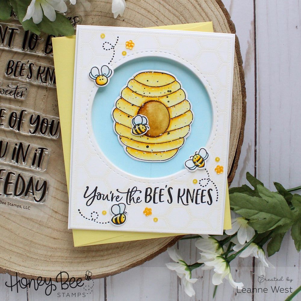 Bee Hive - 3x4 Photopolymer Stamp Set - Honey Bee Stamps