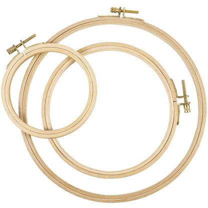 Beechwood Embroidery Hoop Set 3/Pkg by Frank A. Edmunds - Honey Bee Stamps
