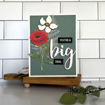 Big Buzzword - 5x5 Photopolymer Stamp Set - Retiring - Honey Bee Stamps