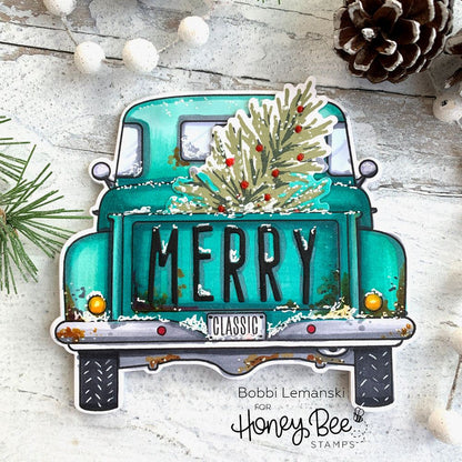 Big Pickup Tailgate - 6x6 Photopolymer Stamp Set - Honey Bee Stamps