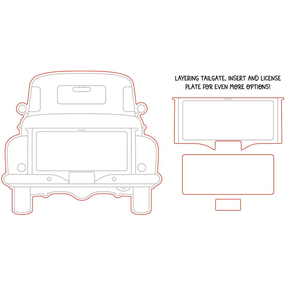 Big Pickup Tailgate - Honey Cuts - Coordinating Dies - Honey Bee Stamps