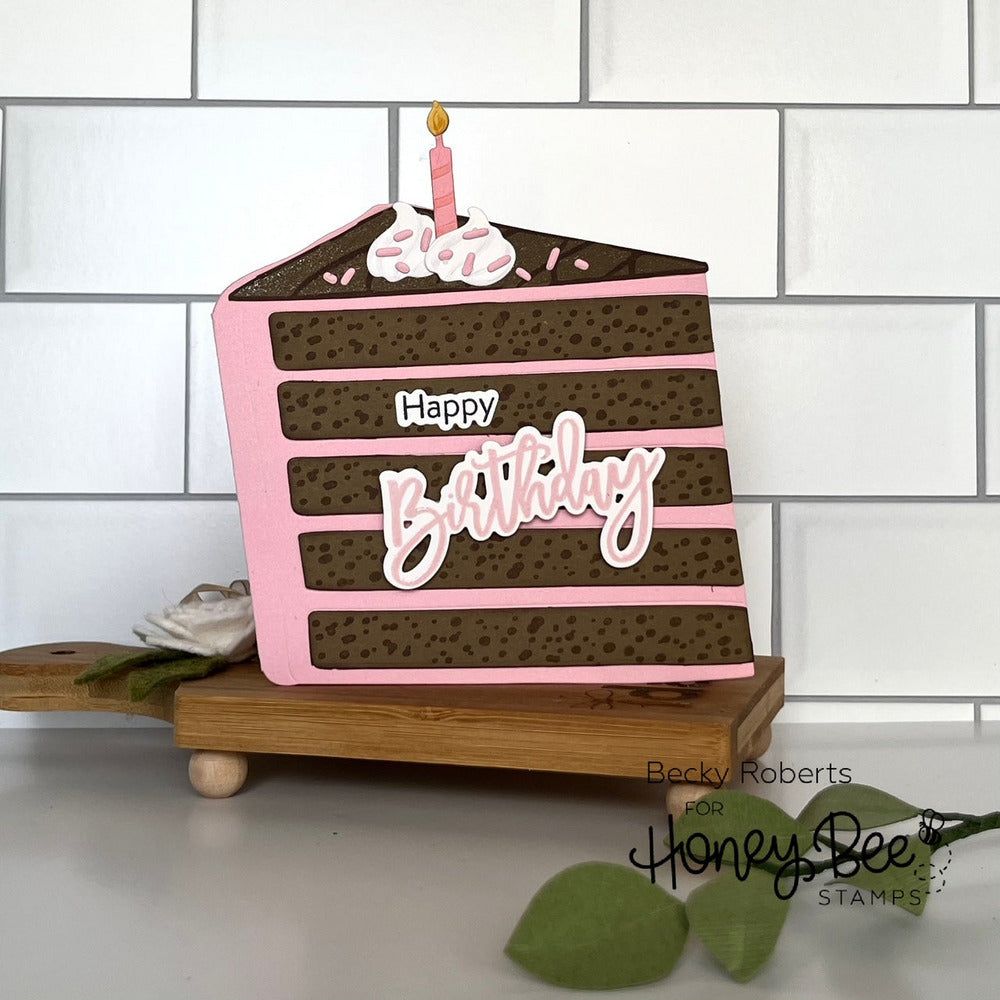 Birthday Wishes - 4x6 Photopolymer Stamp Set - Honey Bee Stamps