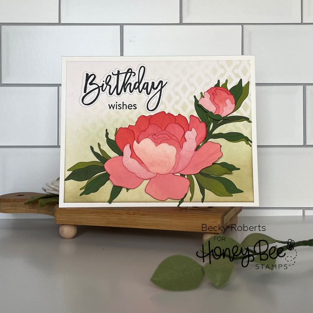 Birthday Wishes - Honey Cuts - Coordinating Dies - Honey Bee Stamps