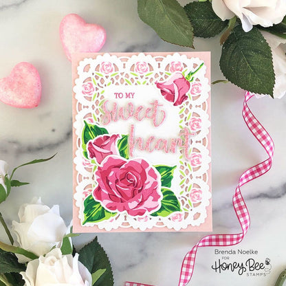 Bitty Buzzwords: Be Mine - Honey Cuts - Stand - Alone Dies - Retiring - Honey Bee Stamps