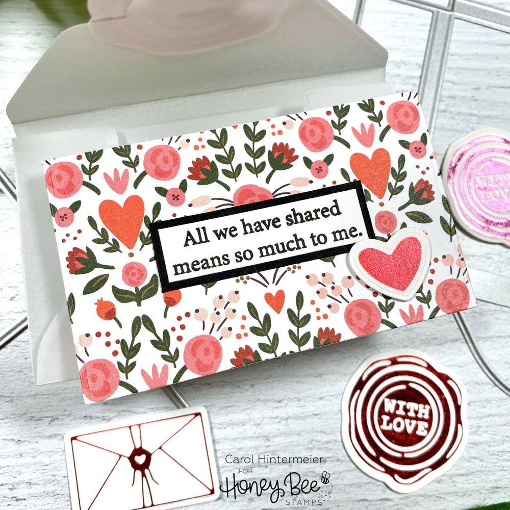 Bitty Buzzwords: Be Mine - Honey Cuts - Stand - Alone Dies - Retiring - Honey Bee Stamps