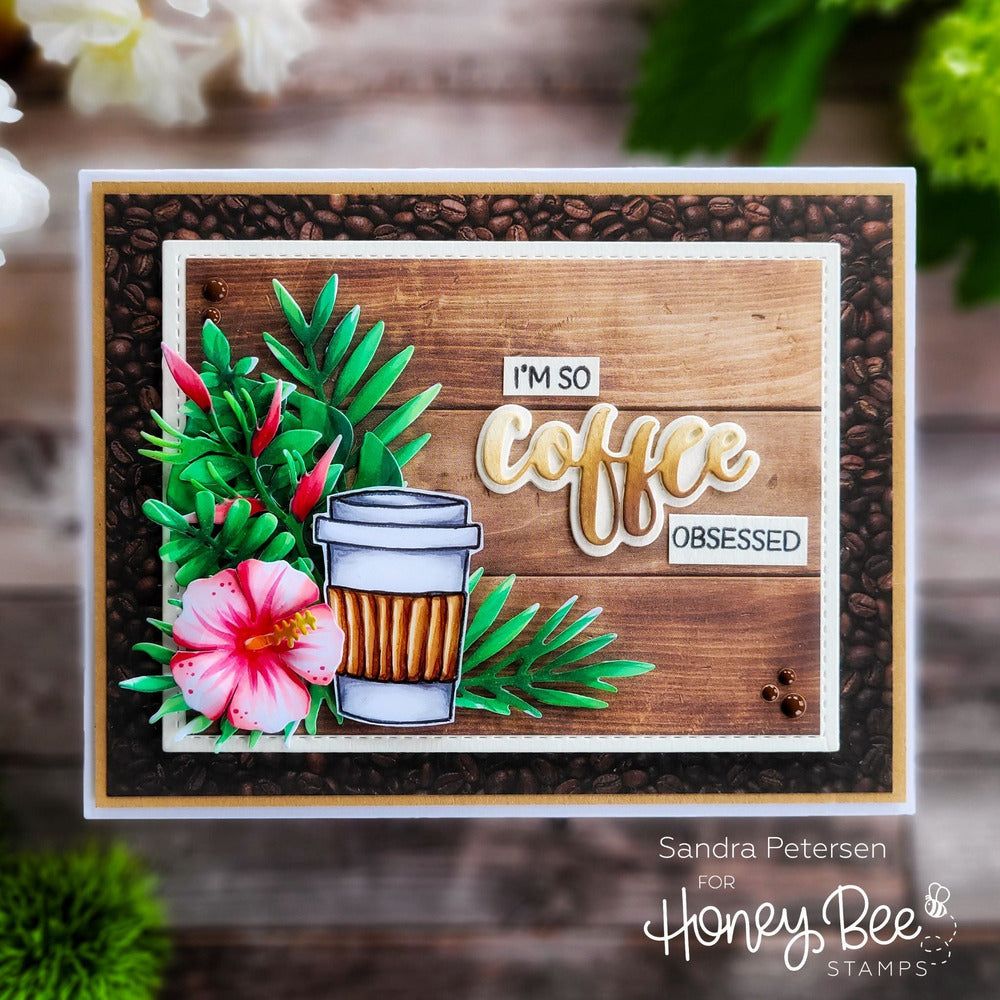 Bitty Buzzwords: Fall - 6x6 Photopolymer Stamp Set - Honey Bee Stamps