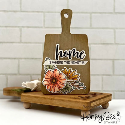 Bitty Buzzwords: Fall - Honey Cuts - Stand - Alone Dies - Honey Bee Stamps