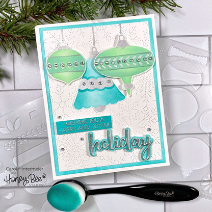 Bitty Buzzwords: Holidays - 6x6 Photopolymer Stamp Set - Honey Bee Stamps