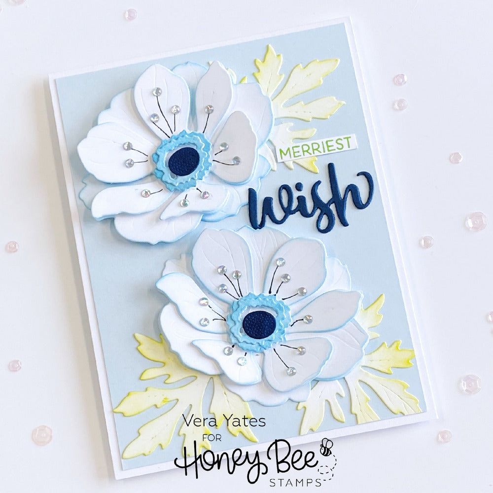 Bitty Buzzwords: Holidays - 6x6 Photopolymer Stamp Set - Honey Bee Stamps
