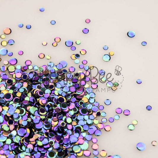 Black Opal - AB No Hole Sequins Confetti Mix - Honey Bee Stamps