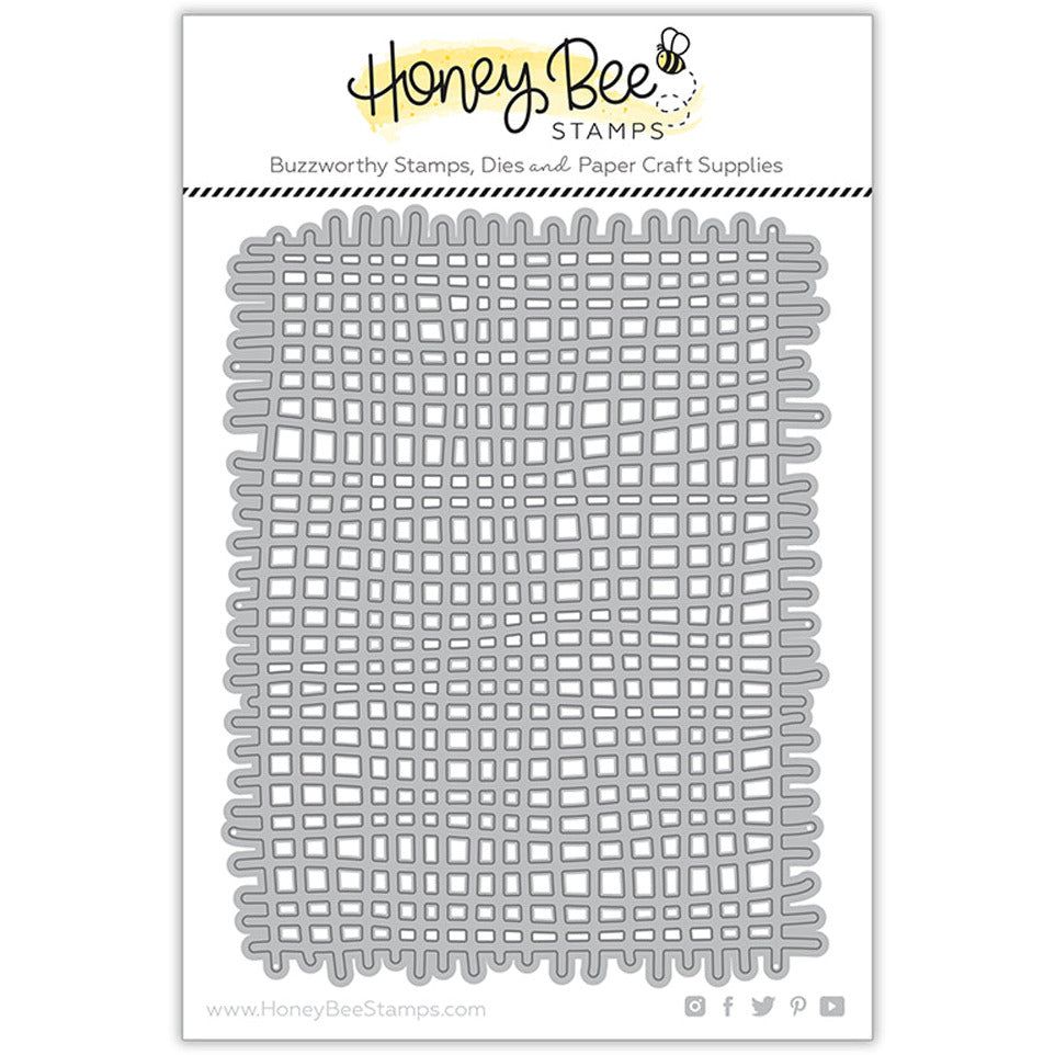 Burlap A2 Background - Honey Cuts - Stand - Alone Dies - Honey Bee Stamps