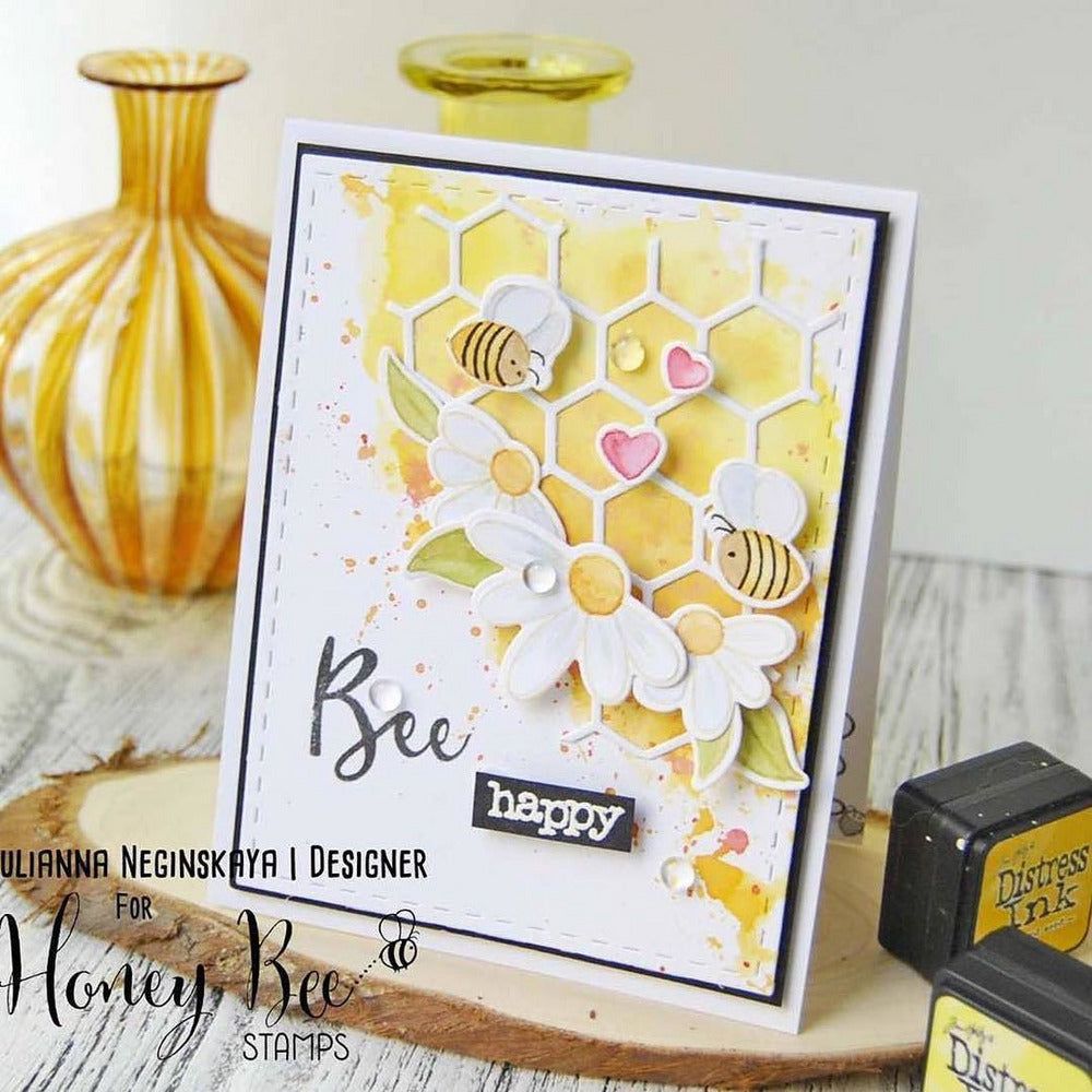 Busy Bees - 4x6 Photopolymer Stamp Set - Honey Bee Stamps